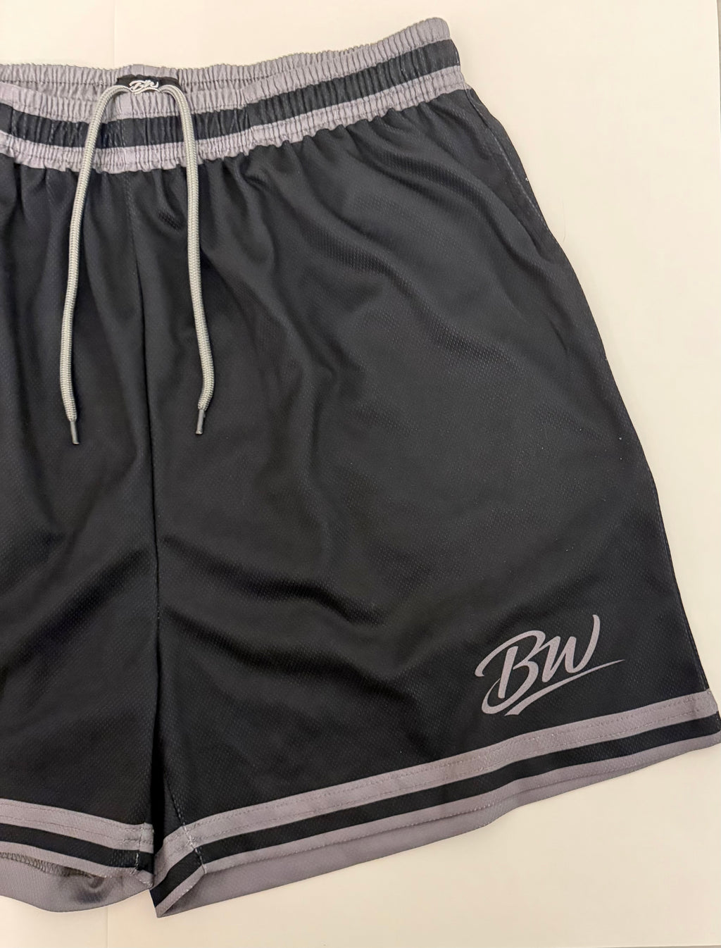 Stealth Black Mesh Shorts